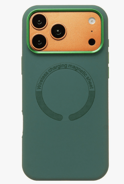 Чехол для Iphone 17 Pro Max, зеленый, MagSafe