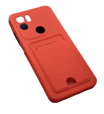 Чехол для Xiaomi Redmi A1+, красный с картхолдером