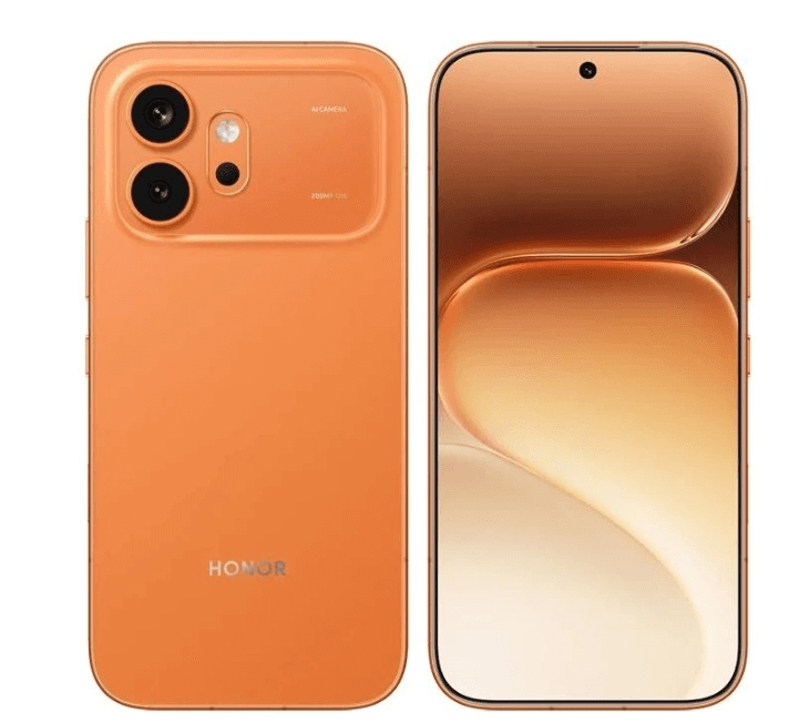 Смартфон HONOR 600 12/256 ГБ оранжевый, Qualcomm Snapdragon 7 Gen 4, 8 x 2.8 ГГц, 6.57", 2728x1264, AMOLED, 120 Гц, 200+12 Мп, 7000 мА*ч, 80 Вт