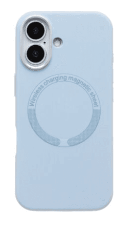 Чехол для IPhone 17, голубой, magsafe