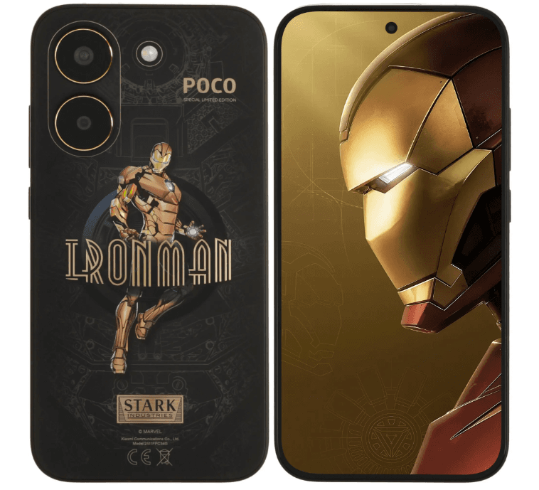 Смартфон POCO X8 Pro Iron Man Edition 12/512 ГБ черный, MediaTek Dimensity 8500 Ultra, 8 x 3.4 ГГц, 6.59", 2756x1268, POLED, 120 Гц. 50+8 Мп, 6500 мА*ч