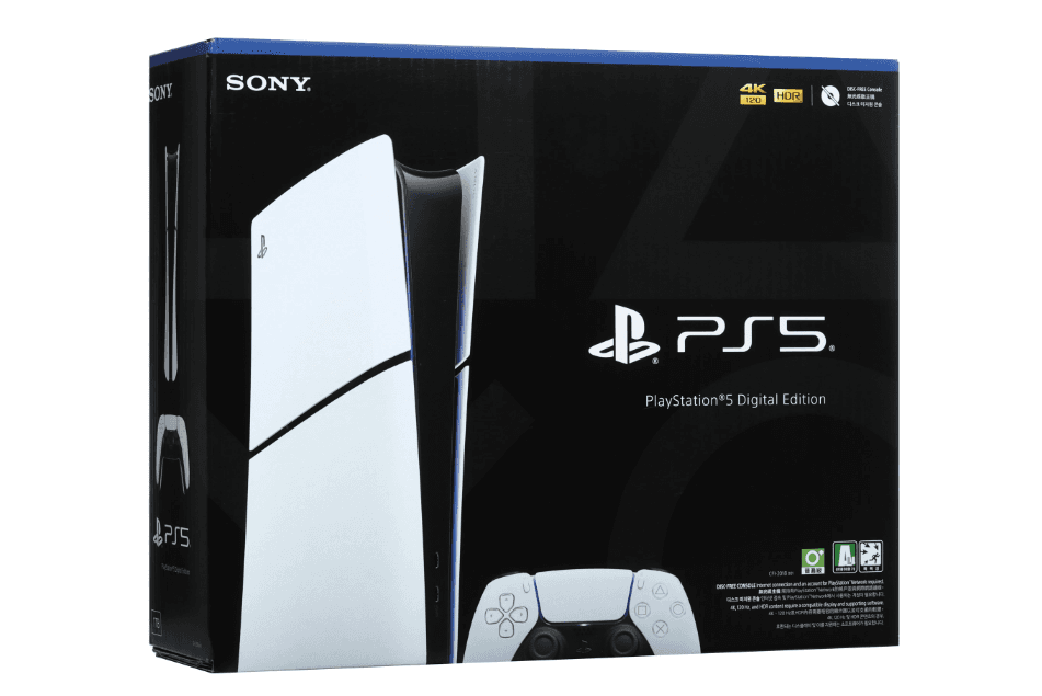 Игровая консоль PlayStation 5 Slim Digital Edition, 852 ГБ, Bluetooth 5.1, Wi-Fi 6 (802.11ax), HDMI 2.1, до 8K UltraHD, 7680x4320