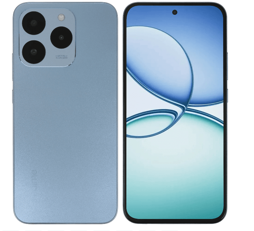 Смартфон realme 15T 12/256 ГБ голубой, MediaTek Dimensity 6400 Max - 8x(2.5 ГГц), 2 SIM, AMOLED, 6.57", 2372x1080, камера 50+2 Мп, NFC, 5G, 4G, GPS, 7000 мА*ч, 60 Вт